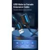 Дата кабель USB 3.0 AM/AF 1.5m black Vention (CBHBG) зображення 6
