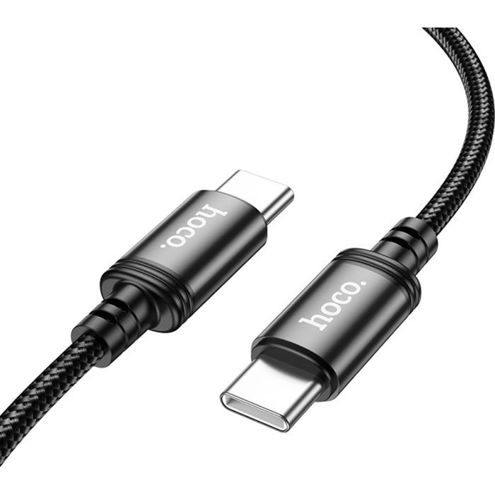 Дата кабель USB-C to USB-C 3.0m Radiance 60W X91 black HOCO (6931474788733) зображення 3