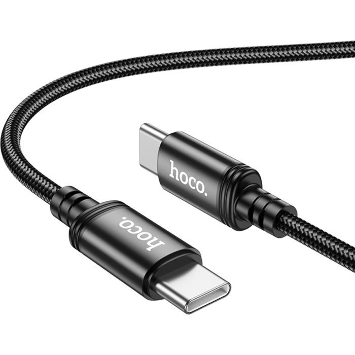 Дата кабель USB-C to USB-C 3.0m Radiance 60W X91 black HOCO (6931474788733) зображення 4