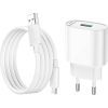 Зарядное устройство HOCO C109A Fighter USB QC3.0 + cable Micro 5P White (6931474784827) изображение 3