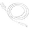Дата кабель USB 2.0 AM to Lightning 1.0m 2.4A PVC BX43 white BOROFONE (6931474735584) изображение 2