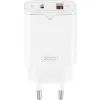 Зарядное устройство XO L130 USB-C PD30W + USB-A QC3.0 White (L130.white) изображение 2