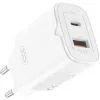 Зарядное устройство XO L130 USB-C PD30W + USB-A QC3.0 White (L130.white)