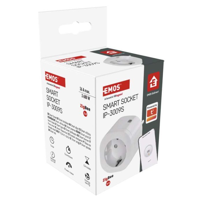 Умная розетка WIFI P5533 GoSmart, ZigBee 3.0, IP44 EMOS (P5533) изображение 12