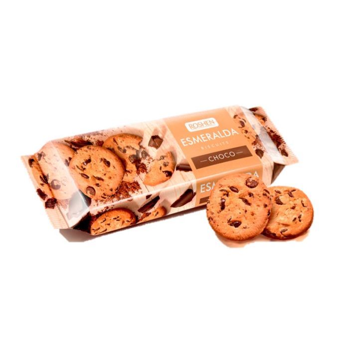 Печиво Roshen Esmeralda з шматочками шоколаду 150 г (618253)
