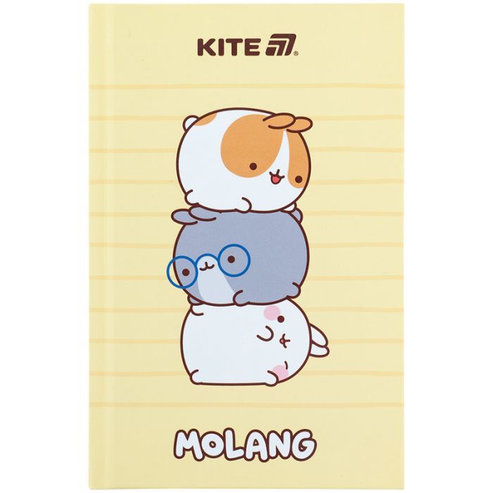 Блокнот Kite А6 Molang, твердая обложка, 80 листов, клетка (ML25-199)
