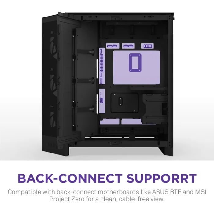 Корпус NZXT H9 Flow Dual-Chamber All Black (CM-H92FB-01) зображення 8