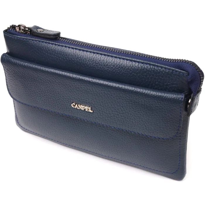 Сумка Canpellini Из натуральной кожи Синяя (21545)