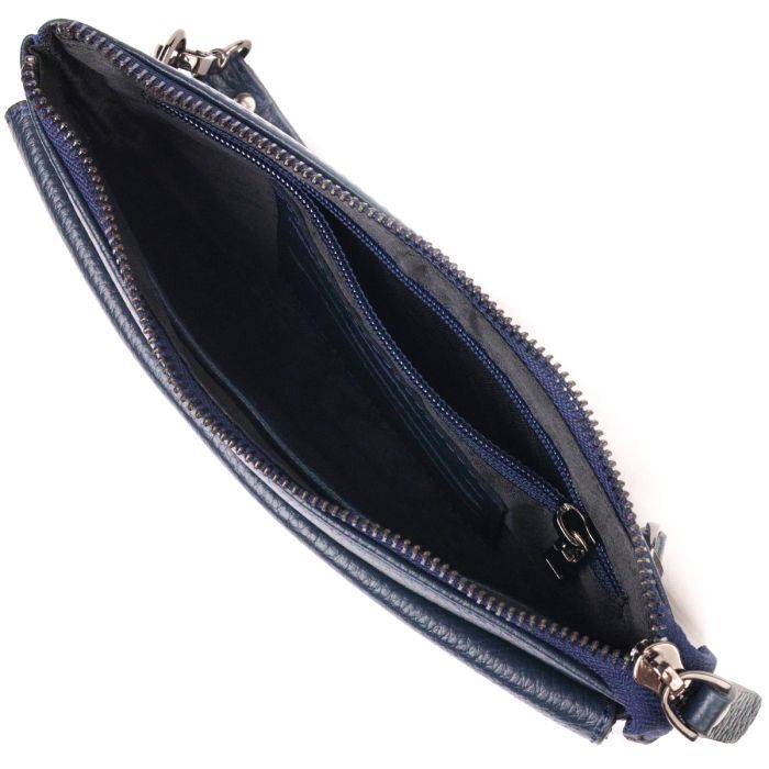 Сумка Canpellini Из натуральной кожи Синяя (21545) изображение 6