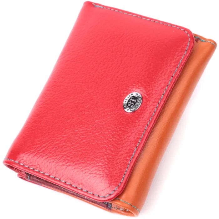 Гаманець ST Leather З натуральної шкіри Різнокольоровий (22498)