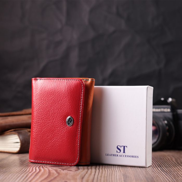 Гаманець ST Leather З натуральної шкіри Різнокольоровий (22498) зображення 9