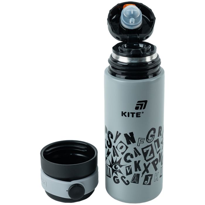 Термос Kite 500 мл, чорний (K25-1222-3) изображение 2