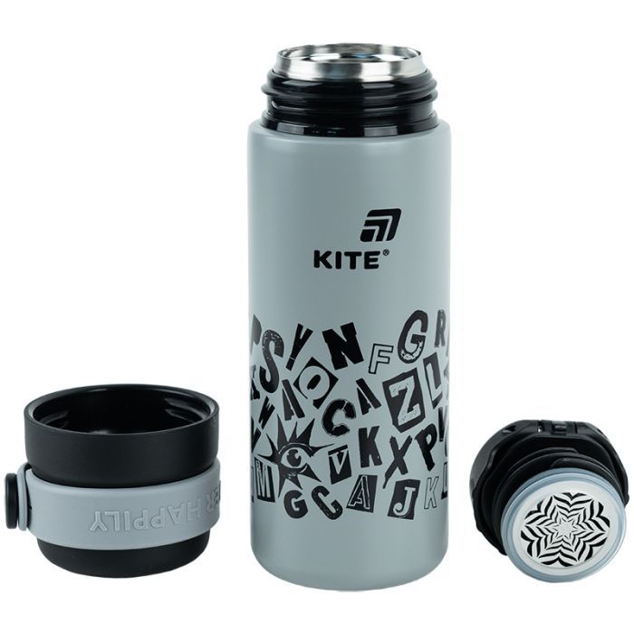 Термос Kite 500 мл, сірий (K25-1222-2) зображення 4