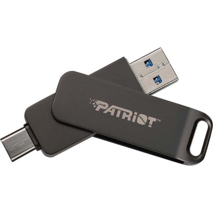 USB флеш накопичувач Patriot 64GB Rage R550 Matte Black USB/Type-C 3.2 (PE64GR550DSAD) зображення 3