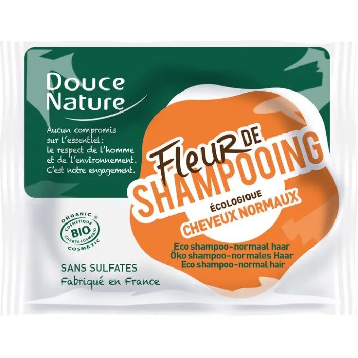 Шампунь Douce Nature Fleur De Shampoo Твердый Для нормальных волос 85 г (3380380058561)