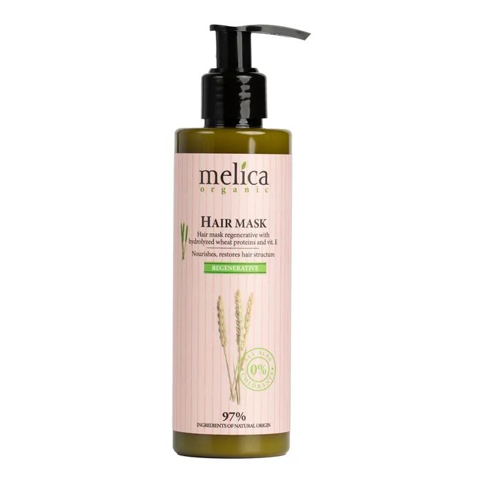 Маска для волосся Melica Organic Regenerative Hair Mask З протеїнами пшениці та вітаміном Е 200 мл (4770416004218)
