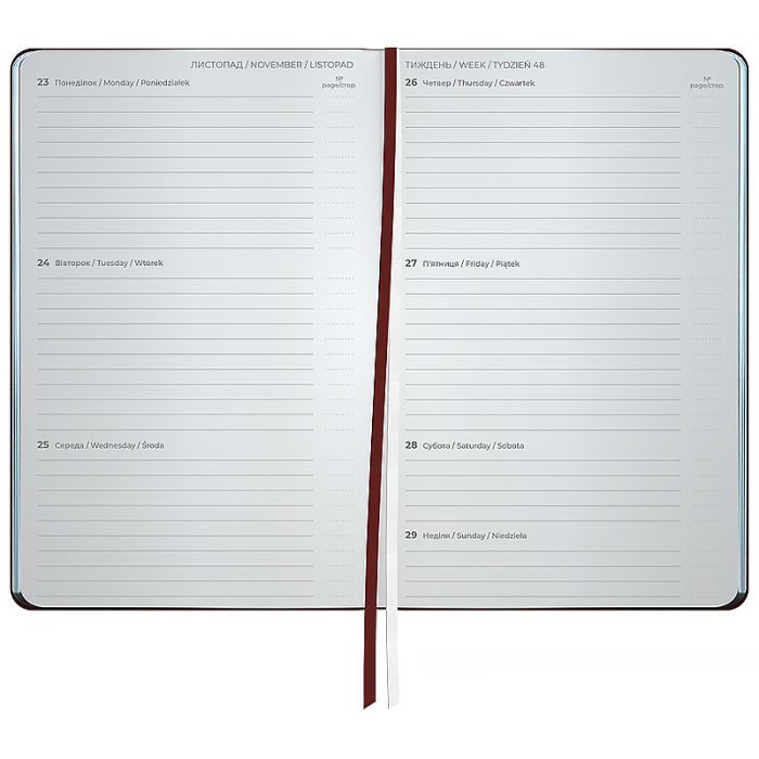 Еженедельник Axent датированный 2026 Partner City Soft 125х195, серый (8521-26-06-A) изображение 5