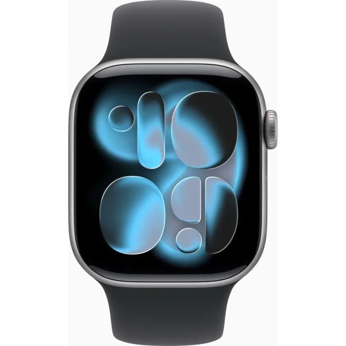 Смарт-годинник Apple Watch Series 11 GPS 42mm Space Grey Aluminium Case with Black Sport Band - M/L (MEQX4RK/A) зображення 2