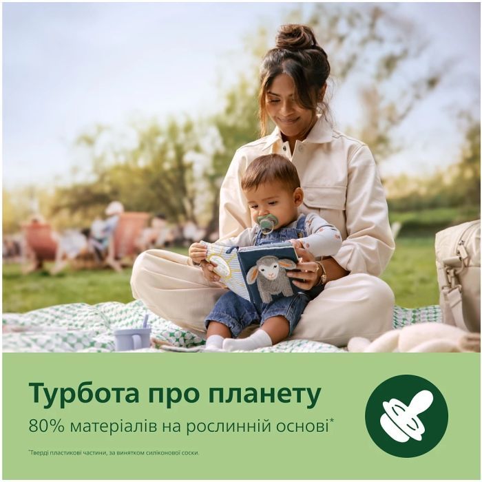 Пустушка Philips AVENT Ultra Air 6-18 місяців 2 шт, зелено-блакитна (SCF087/11) зображення 6