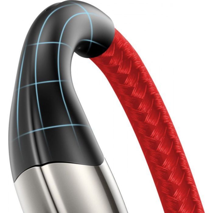 Дата кабель USB 2.0 AM to Lightning 1.0m 2.4A red Baseus (CALSP-B09) зображення 4