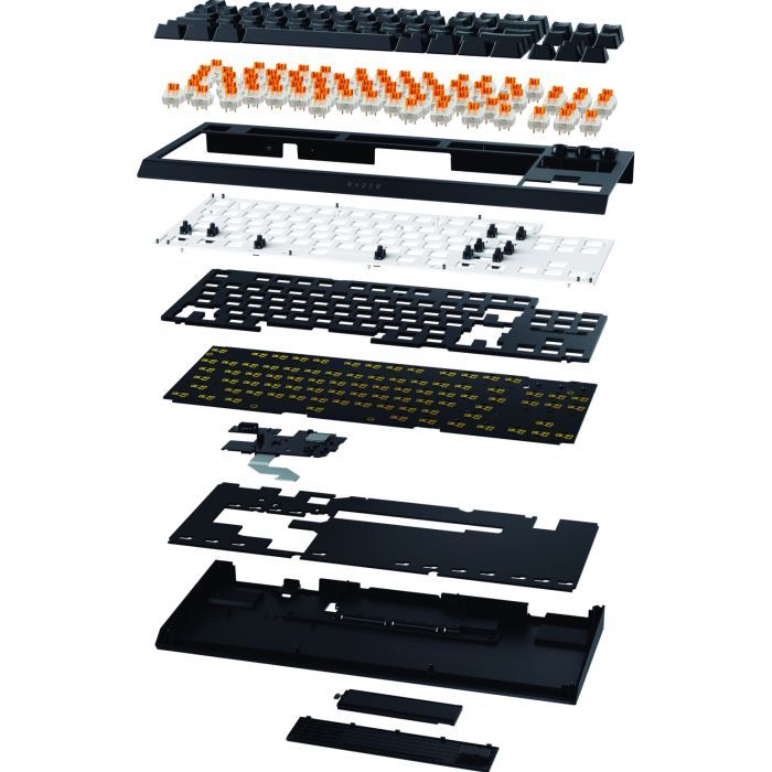 Клавиатура Razer BlackWidow V4 Low-Profile TKL Wireless/Bluetooth/USB Yellow switch UA Black (RZ03-05450100-R3M1) изображение 8