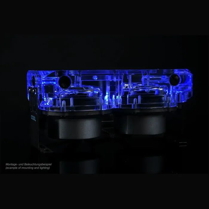 Резервуар для СЖО Alphacool Eisdecke D5 dual Acryl top (13312) изображение 7