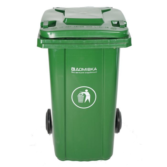 Контейнер для мусора Домівка 120L-B Темно-серый 120 л (000033129)