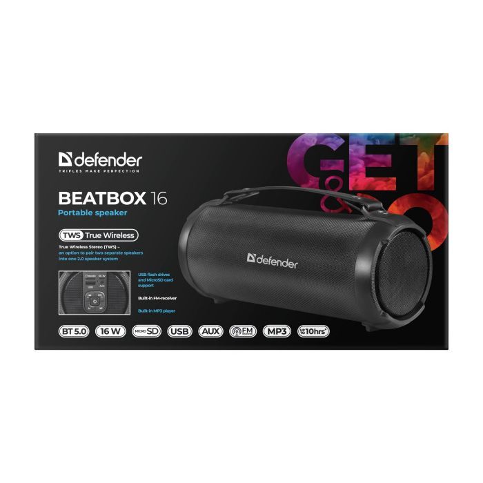Акустична система Defender Beatbox 16 Black (65216) зображення 4