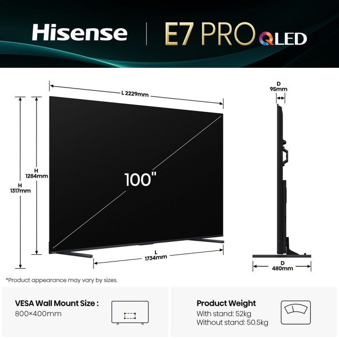 Телевизор Hisense 100E7Q PRO изображение 2
