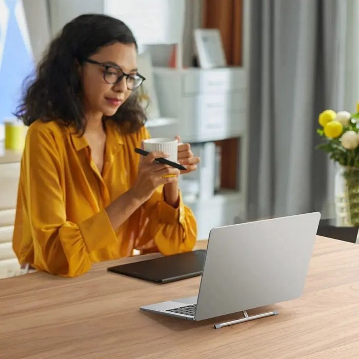 Подставка для ноутбука Ugreen LP846 Invisible Portable Desktop Laptop Stand 13-16" Silver (45415) изображение 5