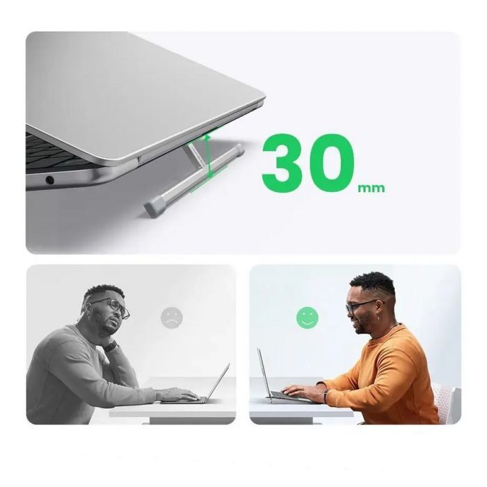 Подставка для ноутбука Ugreen LP846 Invisible Portable Desktop Laptop Stand 13-16" Silver (45415) изображение 7
