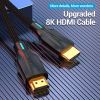 Кабель мультимедійний HDMI M to HDMI M 3.0m 8K60Hz cotton braided black Vention (AAUBI) зображення 2