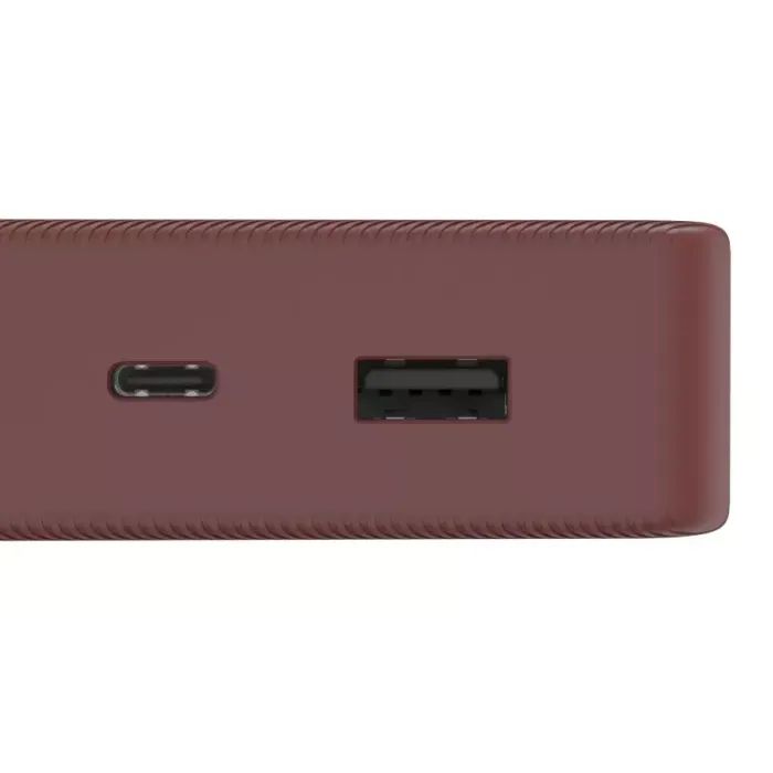 Батарея універсальна Hama 20000mAh, 15W/5V/3A, USB-C, USB-A, plum (00201715) зображення 5