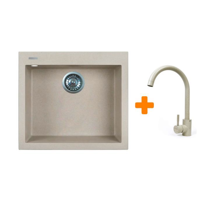 Мойка кухонная Adamant Univer Avena + змішувач (4824296912106)