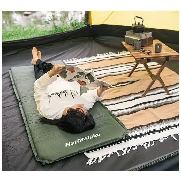 Матрац надувний Naturehike CNK2450WS020, 200х63х10 см, темно-зелений (6927595712740) зображення 3