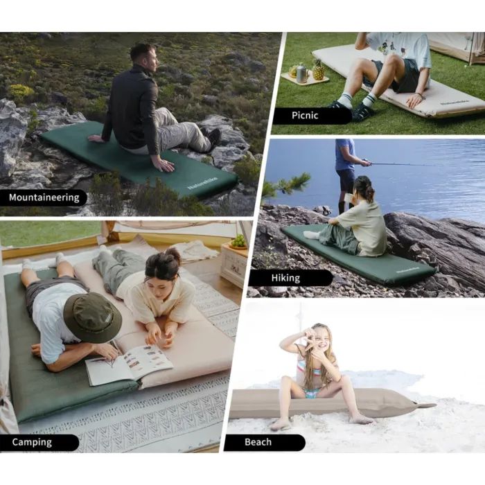 Матрас надувной Naturehike CNK2450WS020, 200х63х10 см, темно-зелений (6927595712740) изображение 8