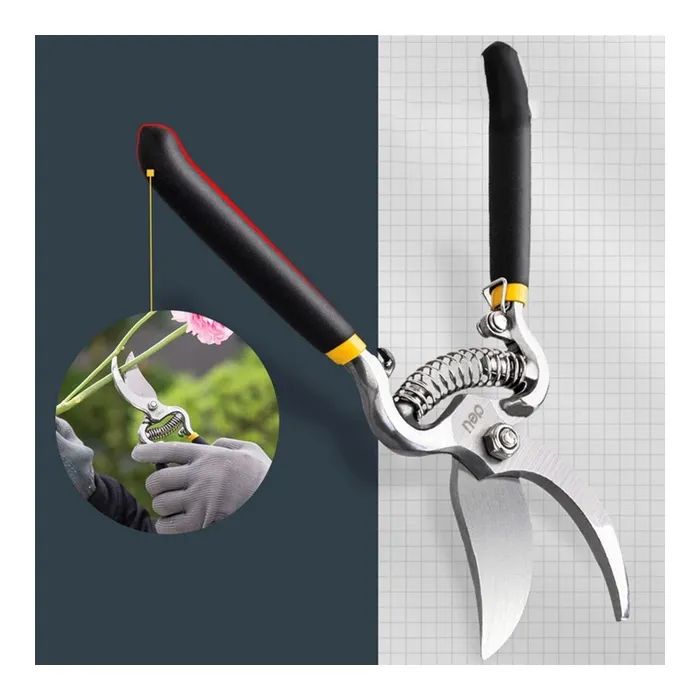 Секатор Deli садовий лезо з вуглецевої сталі 8" 200 мм (DL2778) зображення 2