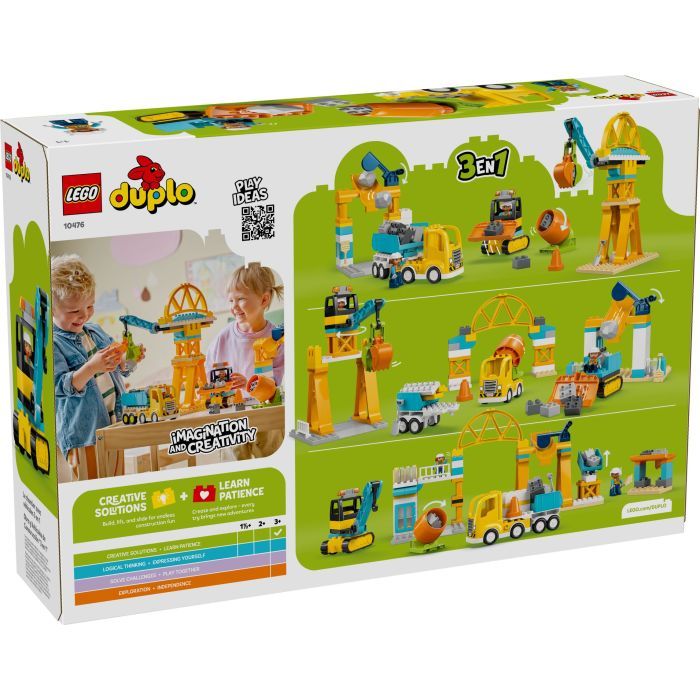 Конструктор LEGO DUPLO Town 3-в-1 Строительная площадка и техника (10476) изображение 8