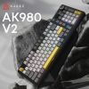Клавиатура Ajazz AK980 V2 Gift Switch V2 Wireless/Bluetooth/USB UA Black/Grey/Yellow (AK980-V2-G-BGY) изображение 7