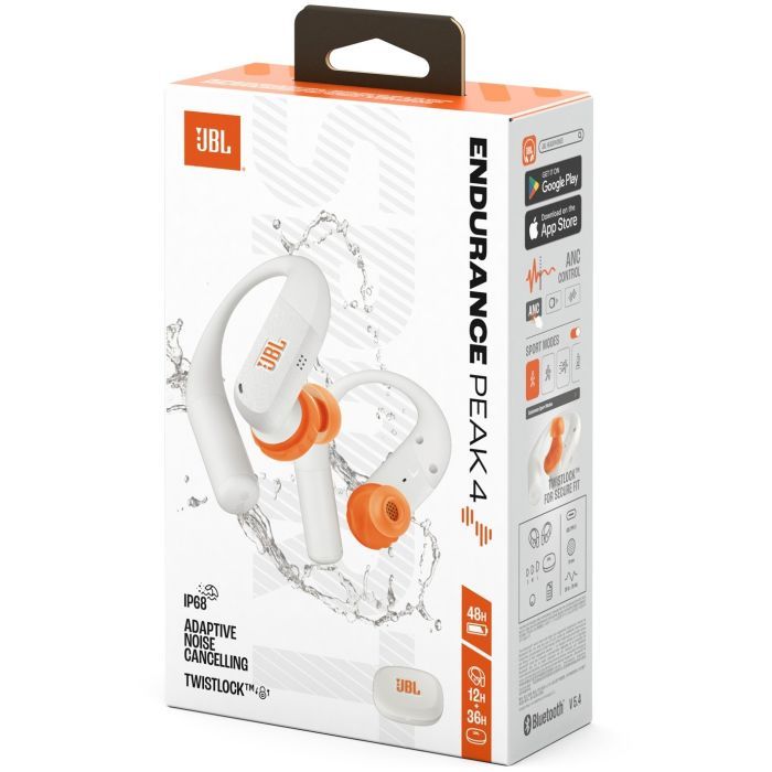 Наушники JBL Endurance Peak 4 White (JBLENDUPEAK4WHT) изображение 8
