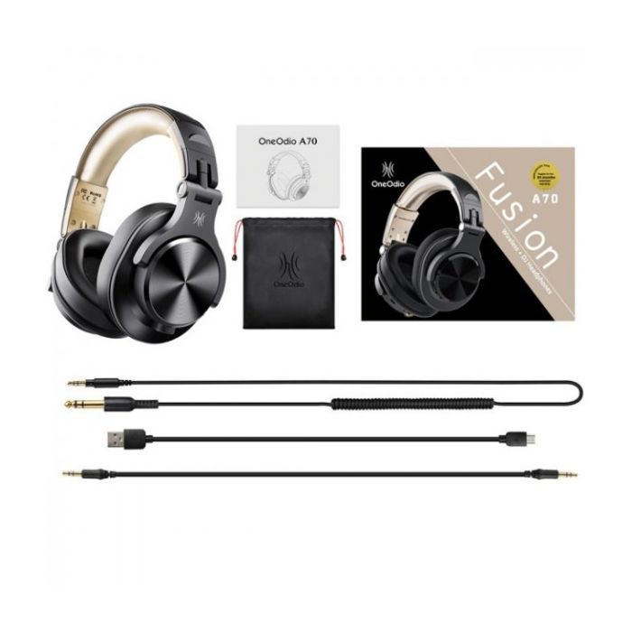 Наушники OneOdio Fusion A70 Bluetooth+3,5мм/6,35мм Black (A70 Black) изображение 3