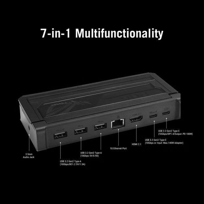 Порт-репликатор ASUS ROG Bulwark Dock (2025) DG300 (90XB0A4N-BDS000) изображение 2