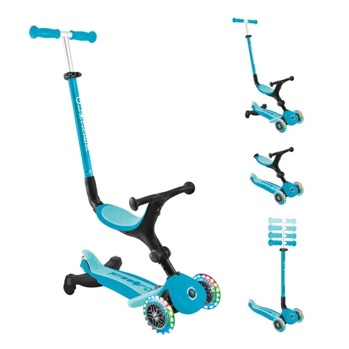 Самокат Globber серії Go Up Active 360 аква Колеса з підсвічуванням (749-300) изображение 12