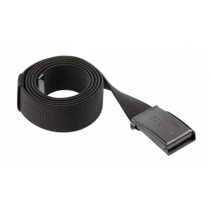 Поясной ремень Hoegert WESEL эластичный с металлической пряжкой черный, 130 см (HT5K463)