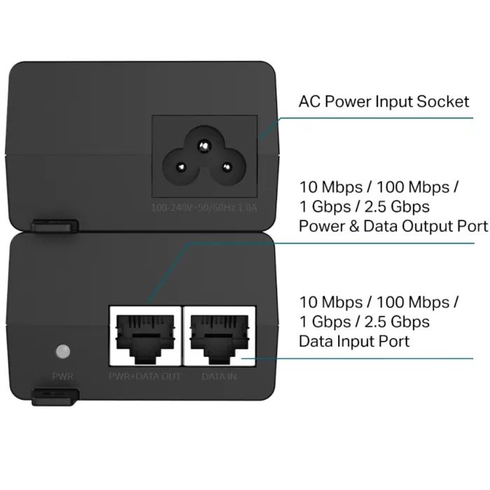 Адаптер PoE TP-Link POE260S зображення 3
