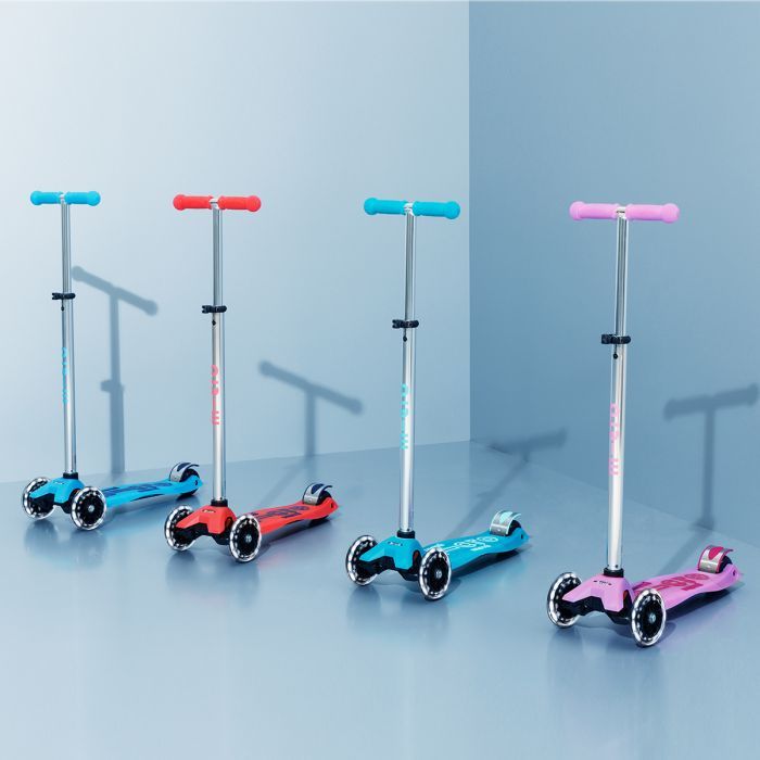 Самокат Micro серії Maxi Deluxe Glow LED" Синій кришталь" (MMD366) изображение 10