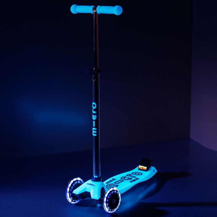 Самокат Micro серії Maxi Deluxe Glow LED" Синій кришталь" (MMD366) изображение 7