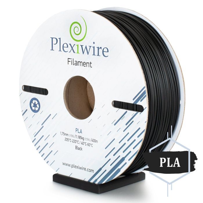 Пластик для 3D-принтера Plexiwire PLA1.75mm 1.2kg/400m Black (PLA-508400)