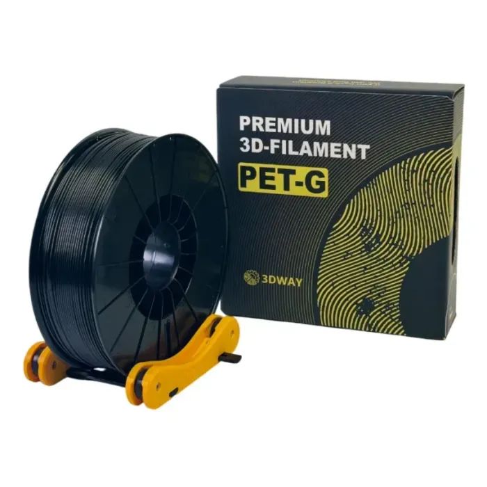 Пластик для 3D-принтера 3Dway PET-G 1.75 mm, 1 kg Black (2100000014095)