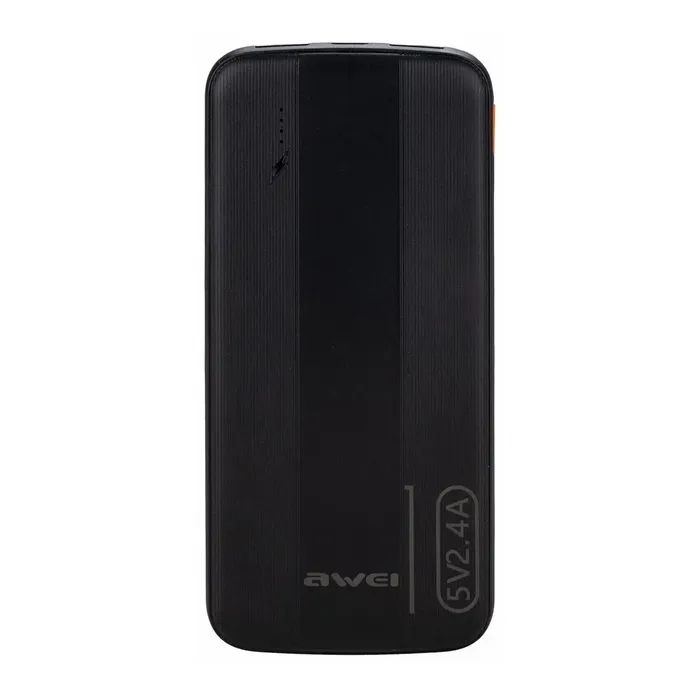 Батарея универсальная AWEI 10000mAh P20K, 12W, Black (6954284009744)